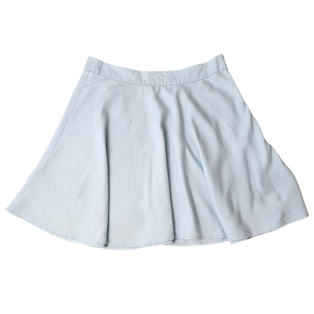 Guess Flowy Blue Aqua Mini Skirt Sz M